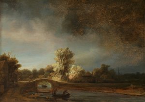 Paisaje con un puente de piedra
Paisaje con puente de piedra de Rembrandt van Rijn