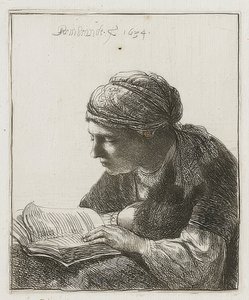 Lectura de Rembrandt van Rijn