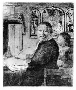 Lieven Willemsz van Coppenol, c.1658 de Rembrandt van Rijn