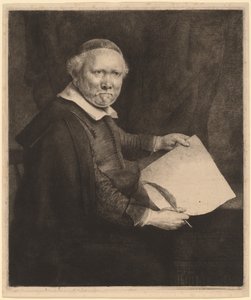 Lieven Willemsz van Coppenol: la placa más grande de Rembrandt van Rijn