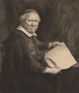 Lieven Willemsz van Coppenol: la placa más grande, 1658 de Rembrandt van Rijn