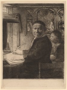 Lieven Willemsz van Coppenol: la placa más pequeña de Rembrandt van Rijn