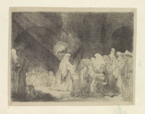 Loflied van Simeón Colección de ochenta y cinco grabados originales (título de la serie) de Rembrandt van Rijn