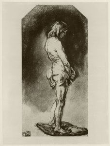Desnudo masculino de Rembrandt van Rijn