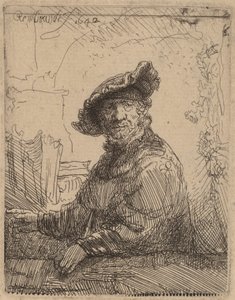 Hombre en un Árbol, 1642 de Rembrandt van Rijn