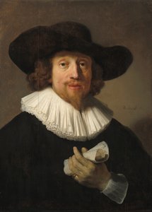 Hombre con hoja de música, 1633 de Rembrandt van Rijn