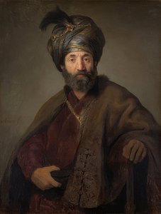 Hombre en traje oriental. Alrededor de 1635 de Rembrandt van Rijn