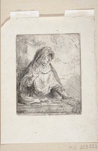 La Virgen de los Dolores con los instrumentos de la Pasión del Señor de Rembrandt van Rijn