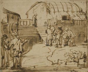 El arca de Noé, 1660 de Rembrandt van Rijn