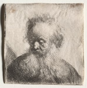 Viejo con barba fluida: Busto, 1631