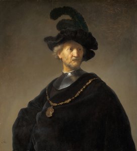 Viejo con una Cadena de Oro, 1631 de Rembrandt van Rijn