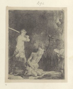 Onthoofding van Johannes de Doper Colección de ochenta y cinco grabados originales (título de la serie) de Rembrandt van Rijn