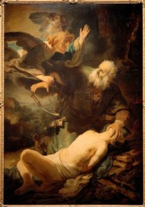 El sacrificio de Isaac de Rembrandt van Rijn