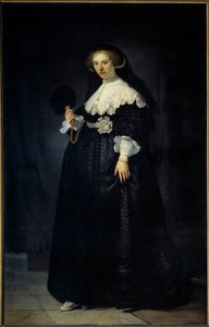 Retrato de Oopjen Coppit, esposa de Maertens Soolmans de Rembrandt van Rijn