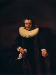 Retrato de Margaretha de Geer, esposa de Jacob Trip, c1661 de Rembrandt van Rijn