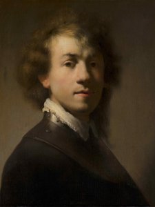Retrato de Rembrandt con un Gorjal, c. 1629 de Rembrandt van Rijn