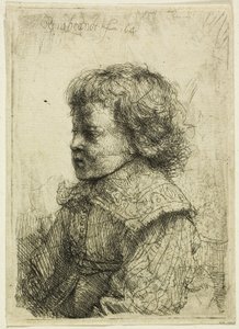 Retrato de un niño de Rembrandt van Rijn