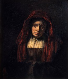 Retrato de una anciana de Rembrandt van Rijn