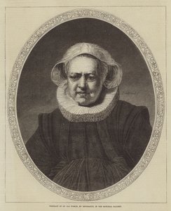 Retrato de una anciana, en la Galería Nacional de Rembrandt van Rijn