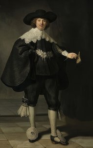 Retrato de Marten Soolmans. 1634 de Rembrandt van Rijn