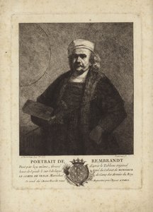 Rembrandt, Autorretrato del pintor y grabador holandés de Rembrandt van Rijn