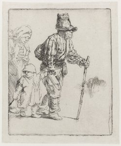 Familia de agricultores nómadas de Rembrandt van Rijn
