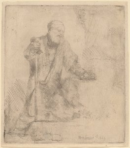 San Pedro en penitencia de Rembrandt van Rijn