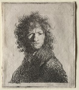 Autorretrato frunciendo el ceño: busto de Rembrandt van Rijn
