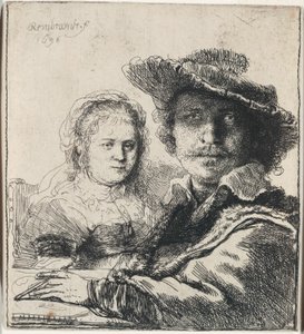 Autorretrato con Saskia de Rembrandt van Rijn