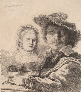 Autorretrato con Saskia, 1636 de Rembrandt van Rijn