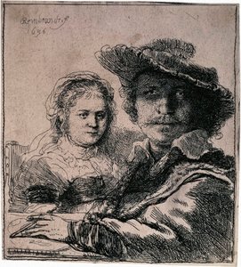 Autorretrato con Saskia, 1636 de Rembrandt van Rijn