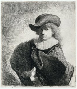 Autorretrato con Sombrero Suave y Capa Bordada, 1631