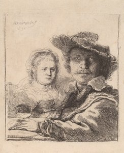 Autorretrato con Saskia, 1636 de Rembrandt van Rijn