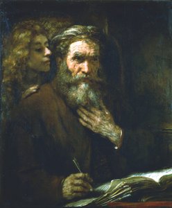 San Mateo el Evangelista, 1661 de Rembrandt van Rijn