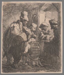 El bautismo del eunuco de Rembrandt van Rijn