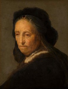 Estudio de una anciana, ca 1630-1634 de Rembrandt van Rijn