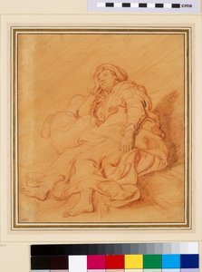 Estudio de la Figura de Raquel de Rembrandt van Rijn