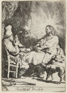 Cena en Emaús (plato pequeño)