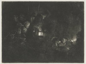 La adoración de los pastores
La adoración de los pastores: una pieza nocturna de Rembrandt van Rijn