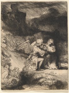 La Agonía en el Jardín de Rembrandt van Rijn