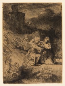 La Agonía en el Jardín de Rembrandt van Rijn