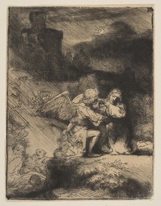 La agonía en el jardín, ca. 1652 de Rembrandt van Rijn