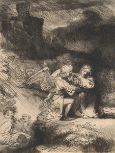 La agonía en el jardín, c.1657 de Rembrandt van Rijn