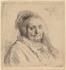 La madre del artista, cabeza y busto
