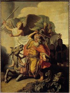 El asno del profeta Balaam, 1626 de Rembrandt van Rijn