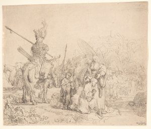 El bautismo del eunuco de Rembrandt van Rijn