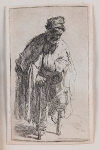 El mendigo con una pierna de palo de Rembrandt van Rijn