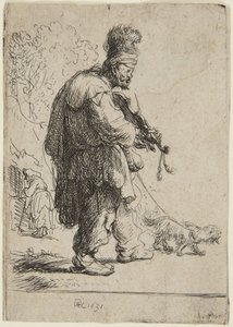 El violinista ciego de Rembrandt van Rijn