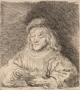 El Jugador de Cartas, 1641 de Rembrandt van Rijn