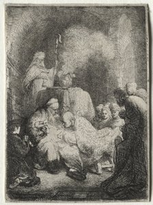 The Circumcision: Small Plate de Rembrandt van Rijn